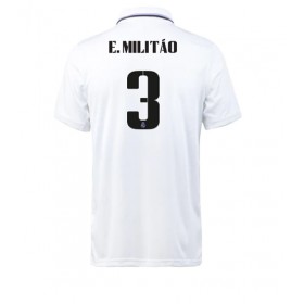Herren Fußballbekleidung Real Madrid Eder Militao #3 Heimtrikot 2022-23 Kurzarm
